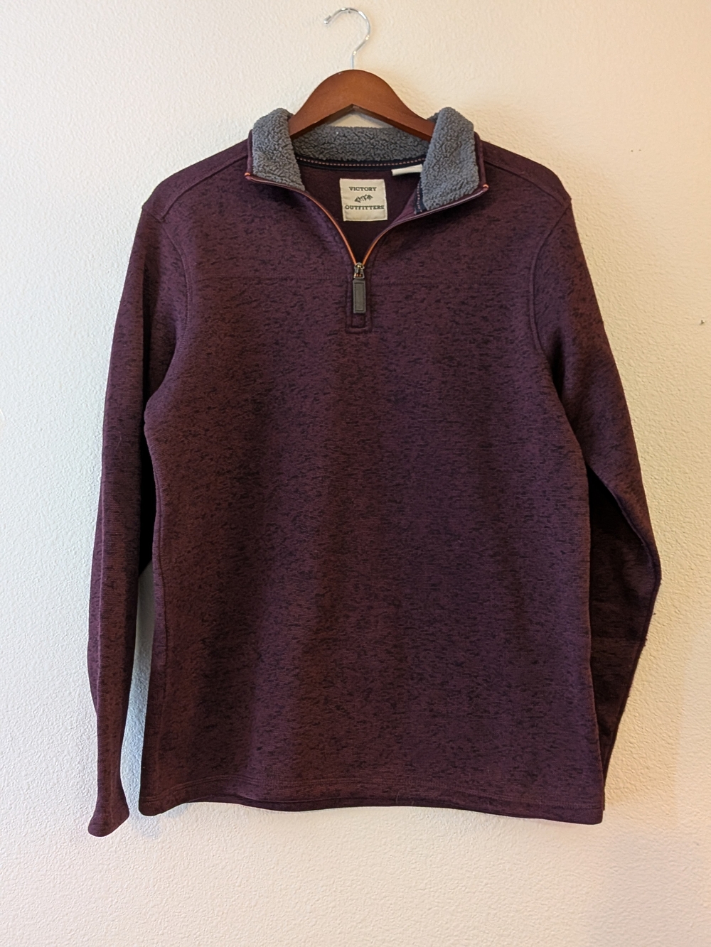 Victory Outfitter Men's Half-Zip Sweater - Plum Heather